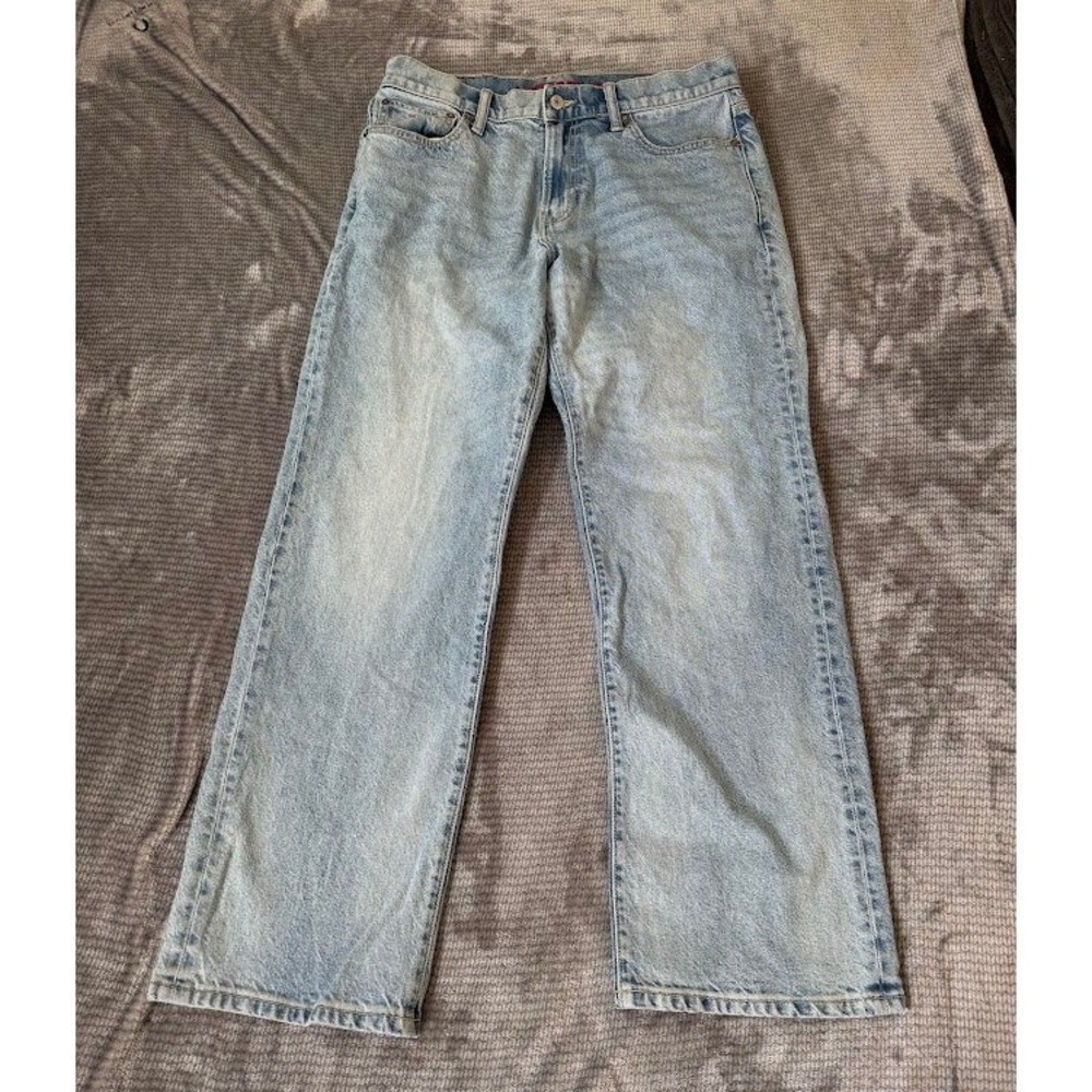 Lucky Brand Mens Light Wash Straight Leg Denim Jeans 31x30
